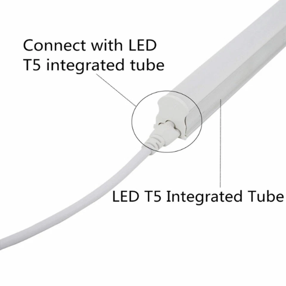 T5 T8 LED Connector Cable Lamp Fluorescent Bulbs Power Cord Wire Lamps - Image 4 of 4