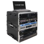 Sound Town 12U Rack/Road Case w/ 11U Rack Space, Abs Construction (Strc-A12Ut)