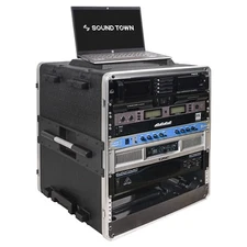 Sound Town 12U Rack/Road Case w/ 11U Rack Space, ABS Construction (STRC-A12UT)