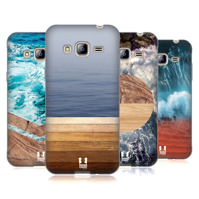 HEAD CASE DESIGNS SEA AND WOOD PRINTS SOFT GEL CASE FOR SAMSUNG PHONES 3