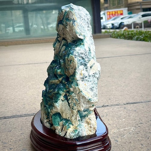 24.22LB Natural Malaga, sunlight green fluorite, cubic sugar mineral specimen - Picture 11 of 13