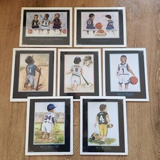 Lot of 7 Kenneth Gatewood 8x10 Sport Art Prints Nolan Ryan Griffey Jr Grant Hill