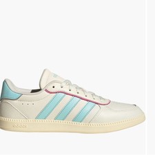 Adidas sz 8 Breaknet Sleek Sneakers Off White/Semi Flash Aqua/Warm Vanilla EUC