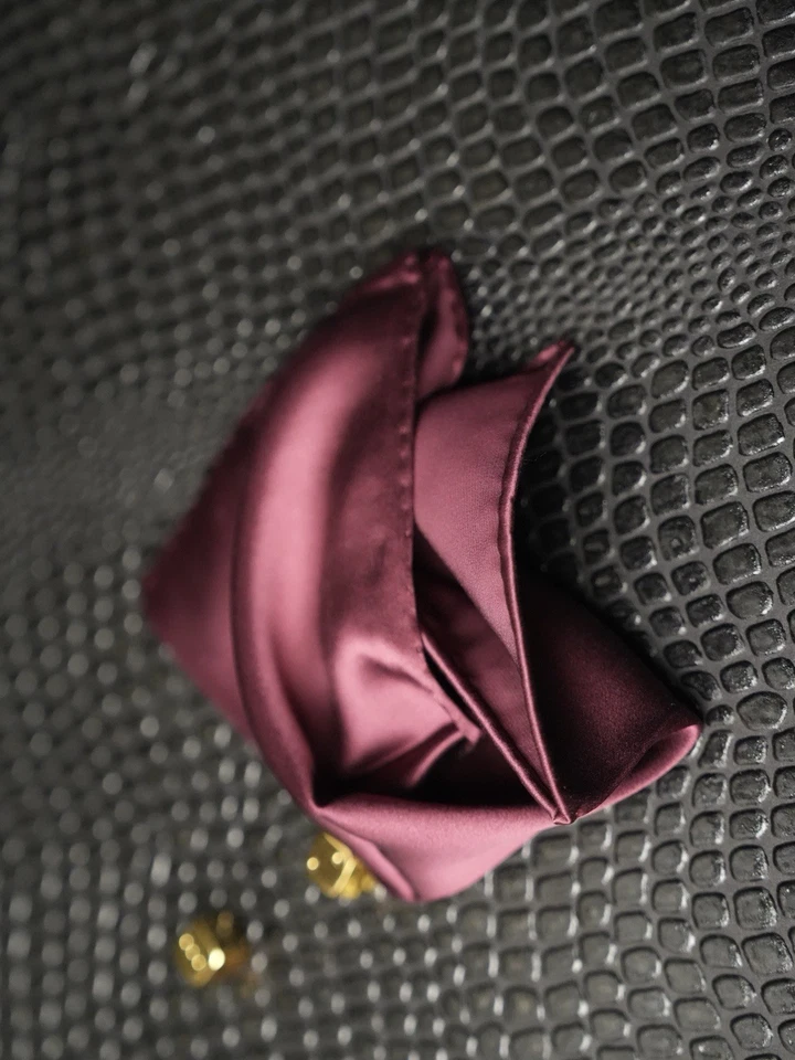 Квадратный карман ручной вышивки 100% шелк - Изображение 4 из 4