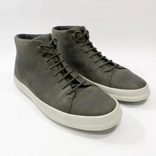 Camper Chasis Sport Men's 12 / 46 Casual Ankle Boot Green Leather Hi Top Sneaker