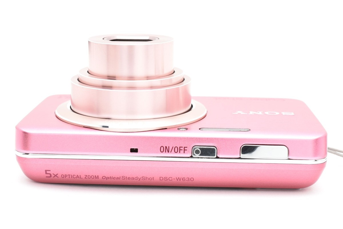 SONY Cyber-shot DSC-W630 ピンク 16.1メガピクセル Sony Cyber-shot DSC-W630 16.1 MP 5x Optical Zoom Compact
