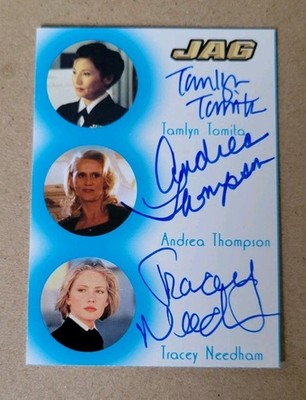 2006 JAG TRIPLE AUTOGRAPH TOMITA, THOMPSON AND NEEDHAM 133/250 JC5