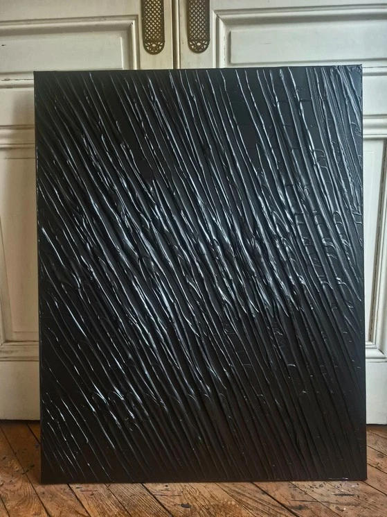 Bruno Cantais - HOMMAGE À SOULAGES - 89X116 - Photo 2/4