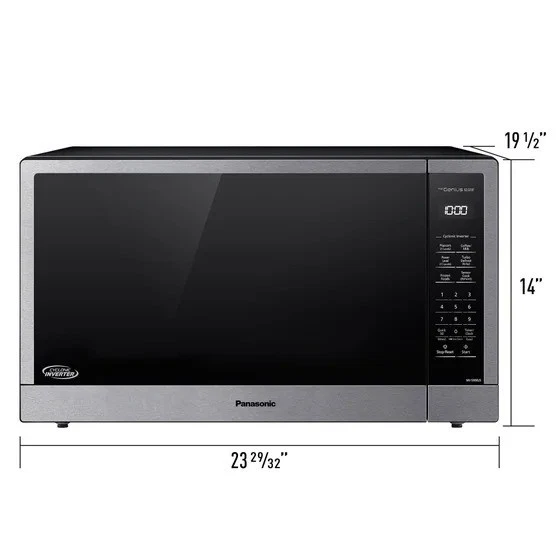Panasonic 2.2 cu.ft. Countertop Microwave Oven with Cyclonic Wave Inverter 1250W - Image 2 of 4