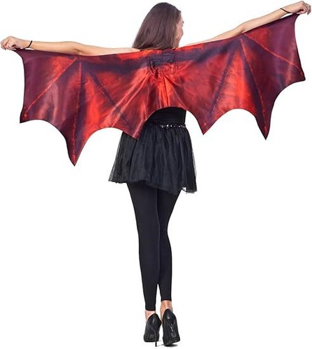Seasons Halloween Women Dragon Cape Wings Green Purple Red - Picture 33 of 34