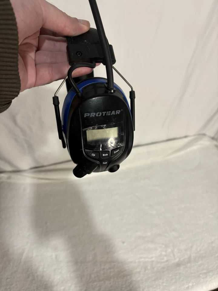 Auriculares de radio AM/FM Bluetooth - Orejeras de seguridad con reducción de ruido - azules Foto 2 de 4