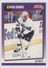 1991-92 Score American Brian Benning #186 11fi