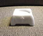 Vintage Footed Milk Glass Statue Display Stand - Pedestal Base