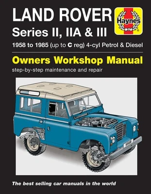 Land Rover Serie II, IIA & III Benzina e Diesel (1958-1985) Manuale Riparazione Haynes