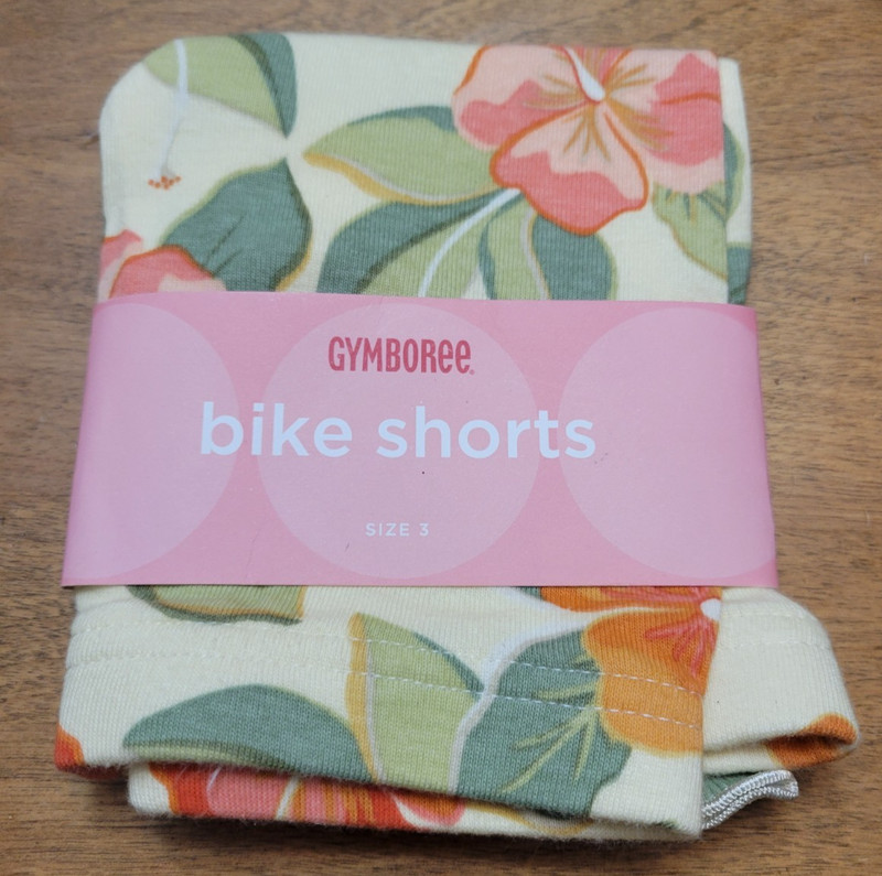 Gymboree Aloha Wahine Floral Bike Shorts, Size 3, NWT, 2005