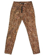 Catherine Malandrino Womens 6 Leopard & Paisley Jeans Jeggings Ankle Skinny Pant