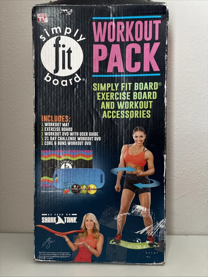 Tabla giratoria de equilibrio de entrenamiento azul SIMPLY FIT - ligeramente usada con todos los accesorios Foto 2 de 4