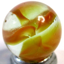 Vintage Vitro Agate Hybrid Cat's Eye Marble .62" MINT Condition 725.055