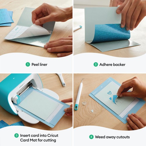 Cricut Joy Cutaway Cards Neutrals, Marina, Pastels Sampler Bundle 4.25x5.5 in - 第 4/6 張圖片