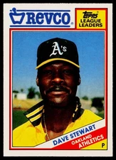 1988 Topps Revco League Leaders Dave Stewart #29 Oakland Athletics
