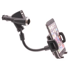 Car Mount Charger Holder DC Socket USB Port Cradle Swivel for Smart Phones