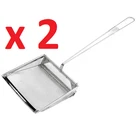 80 Mesh Commercial Skimmer 8" Square Fat Oil Skimmer Fish & Chip (PACK OF 2 )