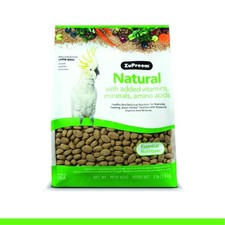 ZuPreem Natural Bird Food, Bird Feed Pellets for Amazons, Cockatoos Macaws,