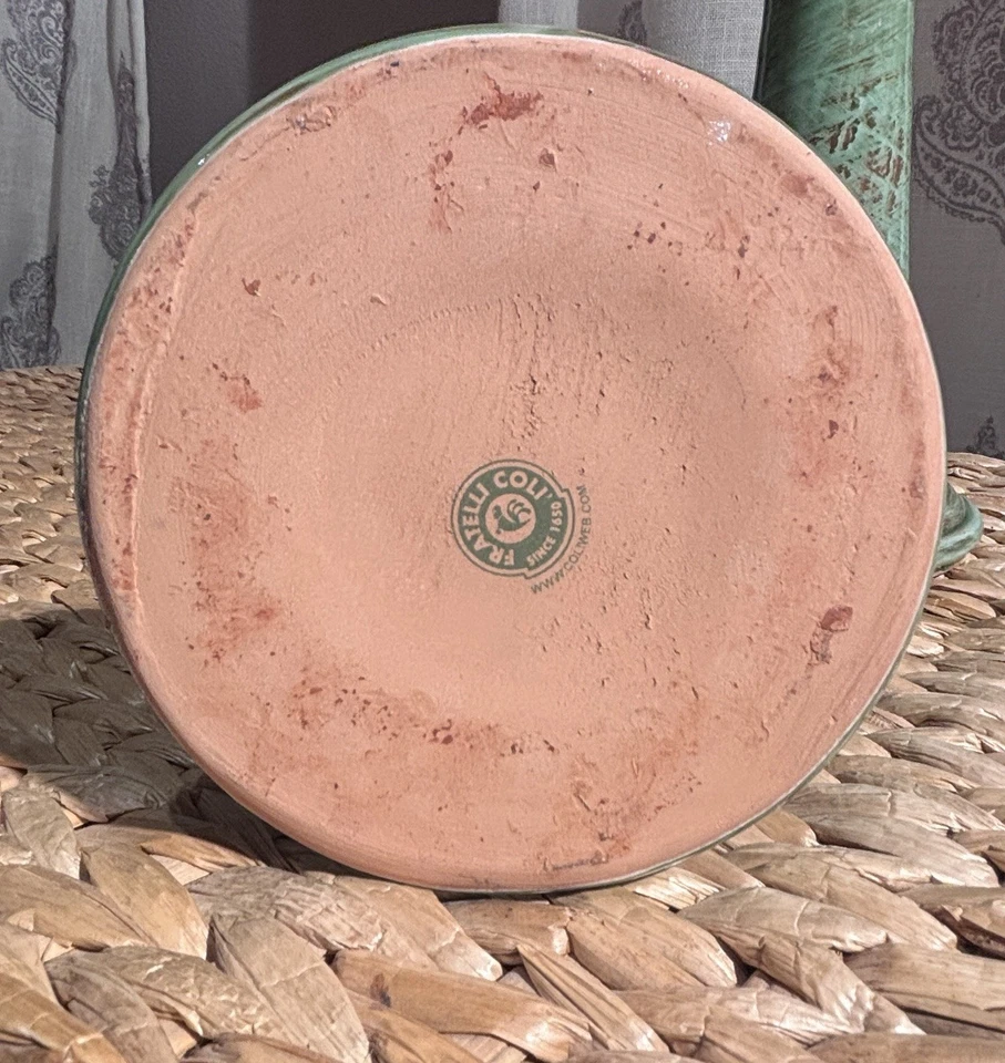 Candlestick Holders -Vintage Fratelli Coli Italian Terracotta Ceramic RARE FIND - Image 4 of 4