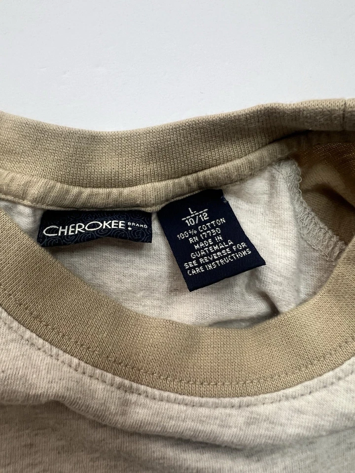 Cherokee Boys Youth T-Shirt Tan Size L, 10-12 Florida Route Limited 100% Cotton - Image 3 of 4