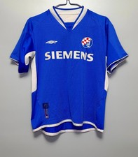 NK DINAMO ZAGREB CROATIA 2004/2005 FOOTBALL UMBRO SHIRT JERSEY SIZE XS BLUE 