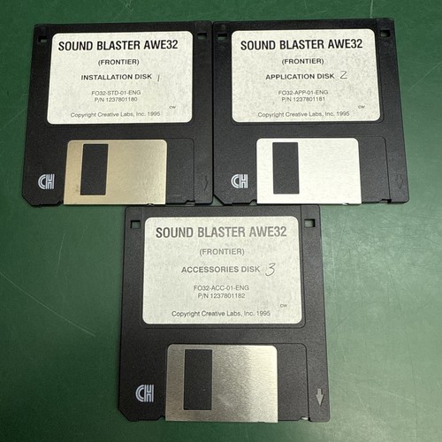 Sound Blaster AWE32 Accessoire d'application d'installation - disquette 3,5 pouces - Photo 1/4
