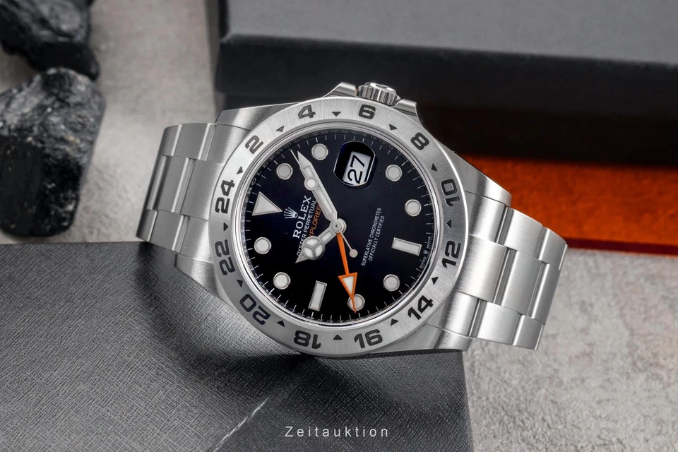 Rolex Explorer II Automatik Edelstahl Herrenuhr Ref. 226570 Box & Papiere 2022 - Bild 2 von 4