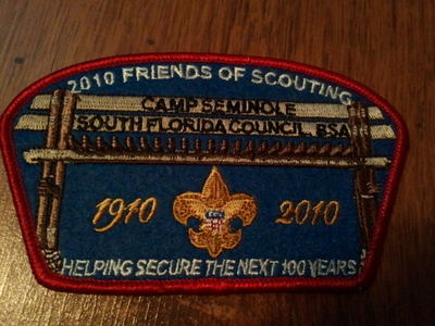 MINT CSP South Florida Council FA-46 2010 FOS 100th Anniversary- Camp Semimole
