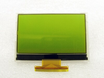12864 Graphics LCD Display Module 128x64 Dots; STN Black On Y/green Backlight