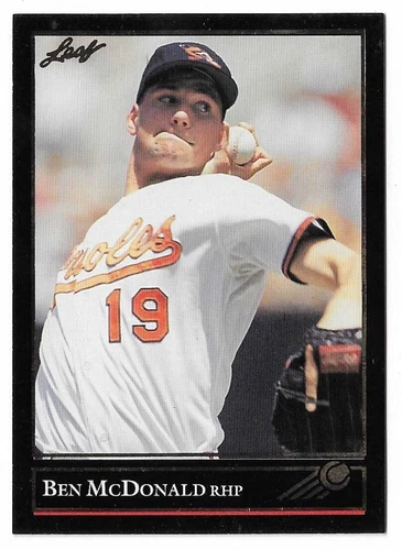 1992 Leaf Baseball Black Gold Ben McDonald #145