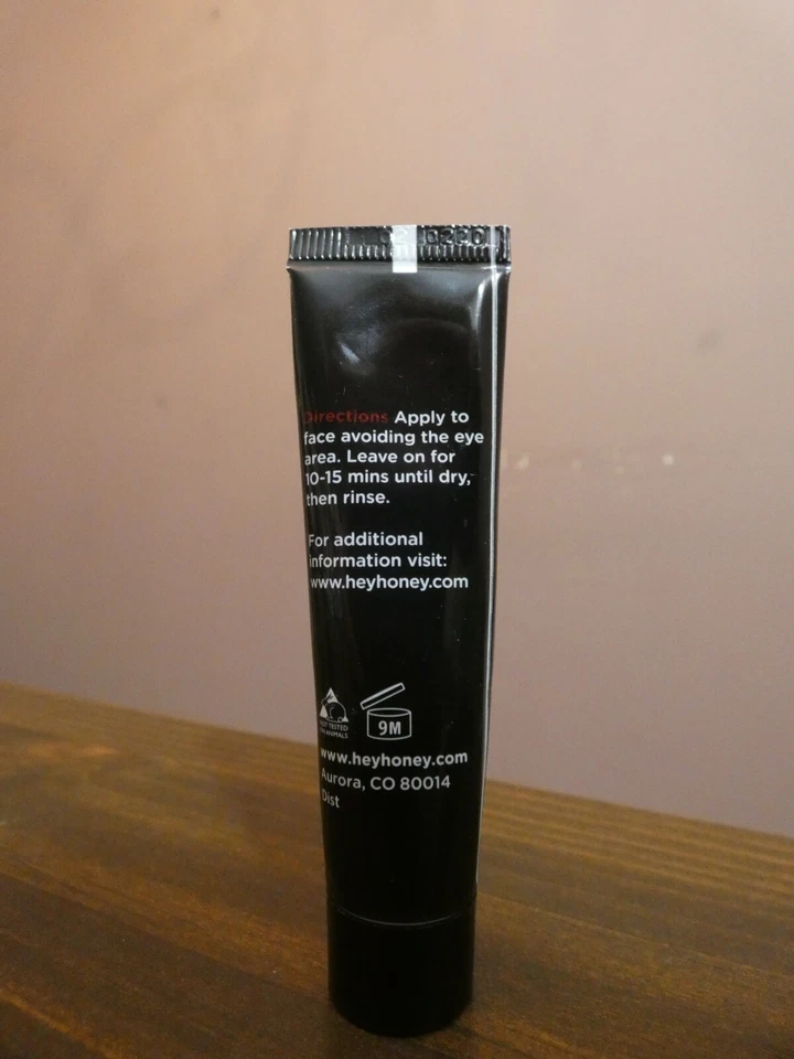 Hey Honey Uncover Detoxifying Mud Mask Normal to Oily Skin 0.5 fl oz 15ml Sealed - Image 2 of 3