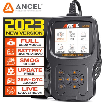 Ancel AD530 Car OBD2 Scanner Code Reader Diagnostic Scan Tool Battery Checker