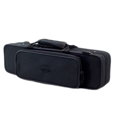 New High Quality C Flute Lightweight Case w Side Pocket/Handle/Strap Black