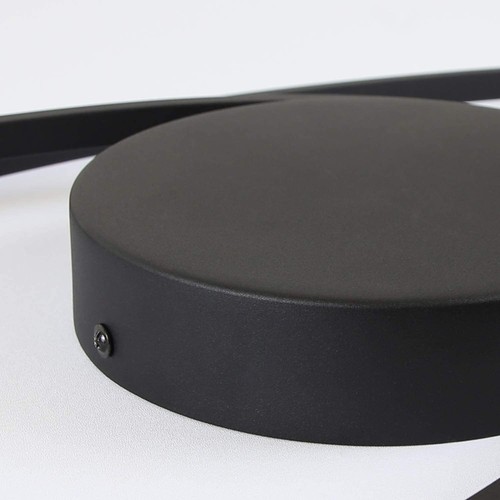 ZMH LED Deckenleuchte Modern Wohnzimmer Deckenlampe Schwarz/Weiß 36W beleuchtung - Bild 16 von 26