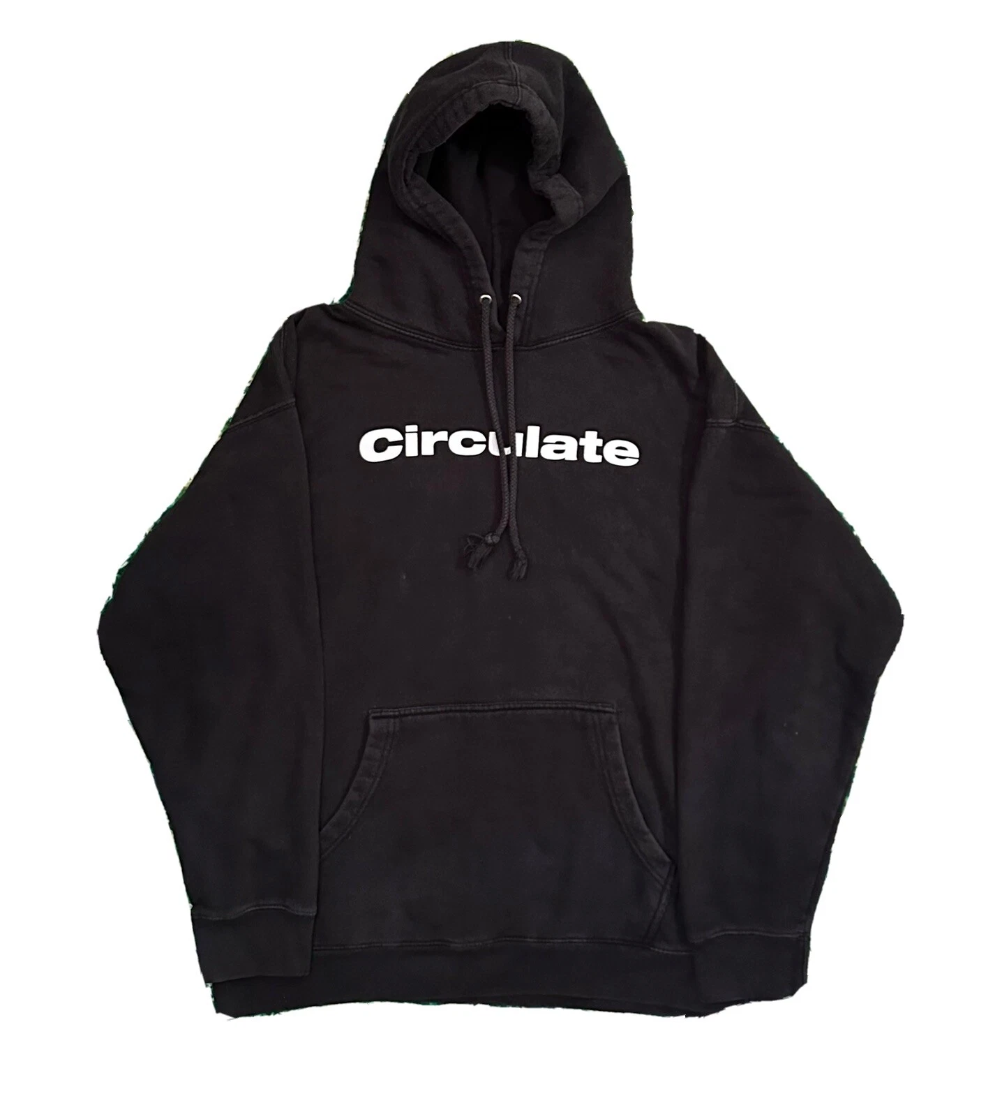 Sweat shirt noir circulé logo sweat à capuche Supreme Street Wear diamant approvisionnement taille L