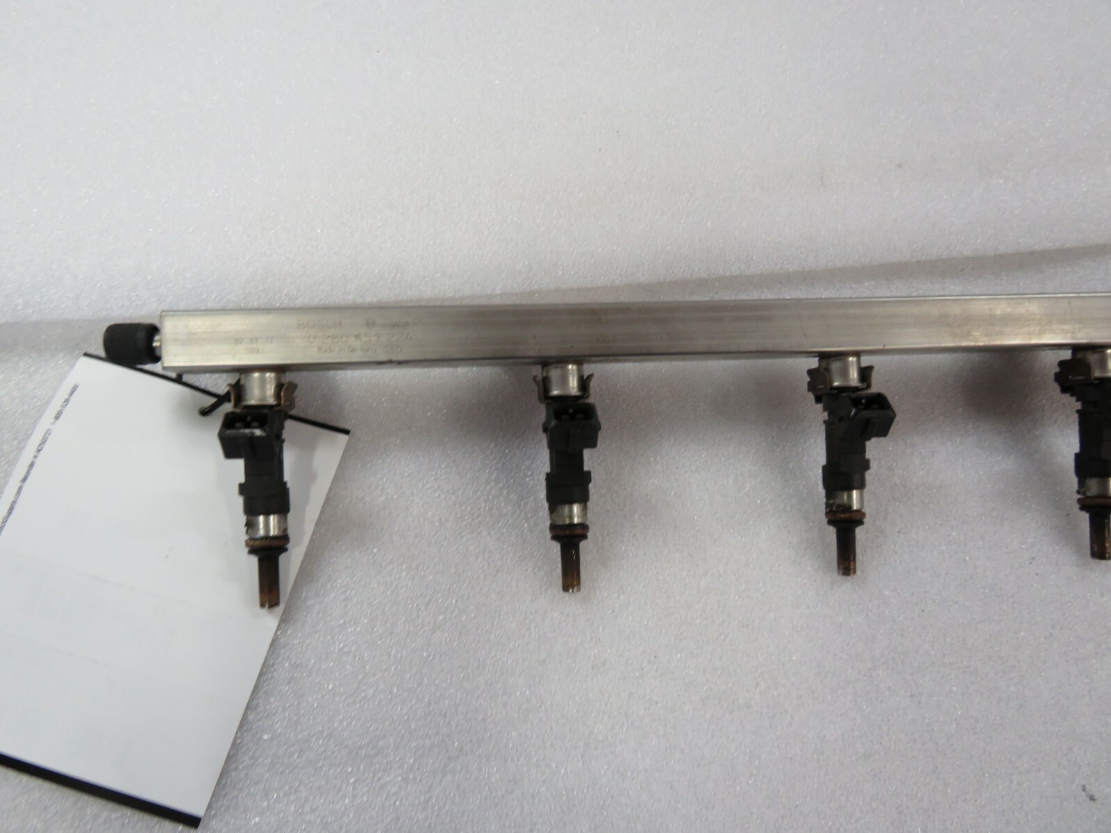 Ferrari 599 GTB, LH, Left Fuel Rail w/ Injectors, Used, P/N 216362