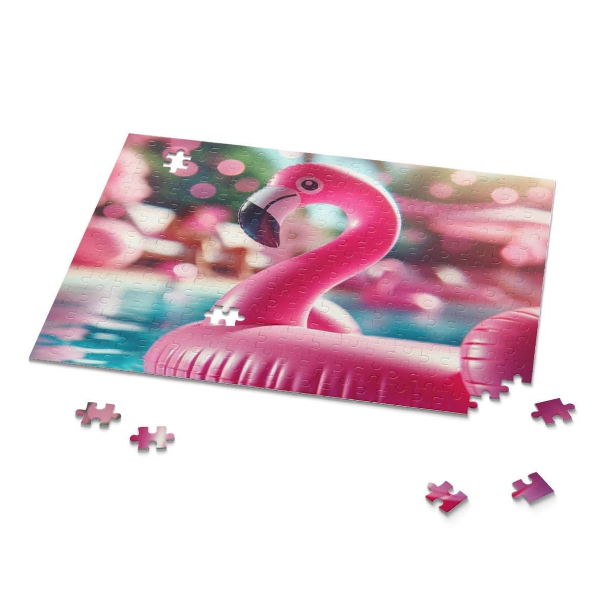 Bright Pink Flamingo Puzzle 252 Piece | eBay