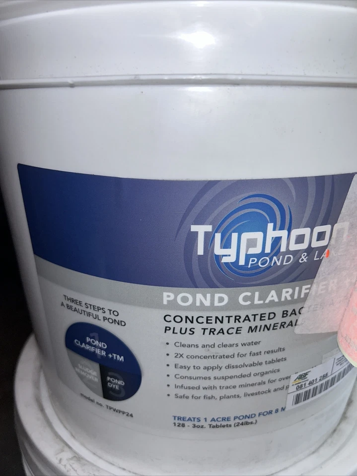 Atlantic Typhoon Pond Clarifier+TM - Bacteria Tablets - (128) 3oz Tablets, 24 lb - Image 2 of 4