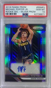 Michael-Porter-Jr-2018-19-Panini-Prizm-Silver-Rookie-Auto-PSA-10-Gem-Mint-Qty