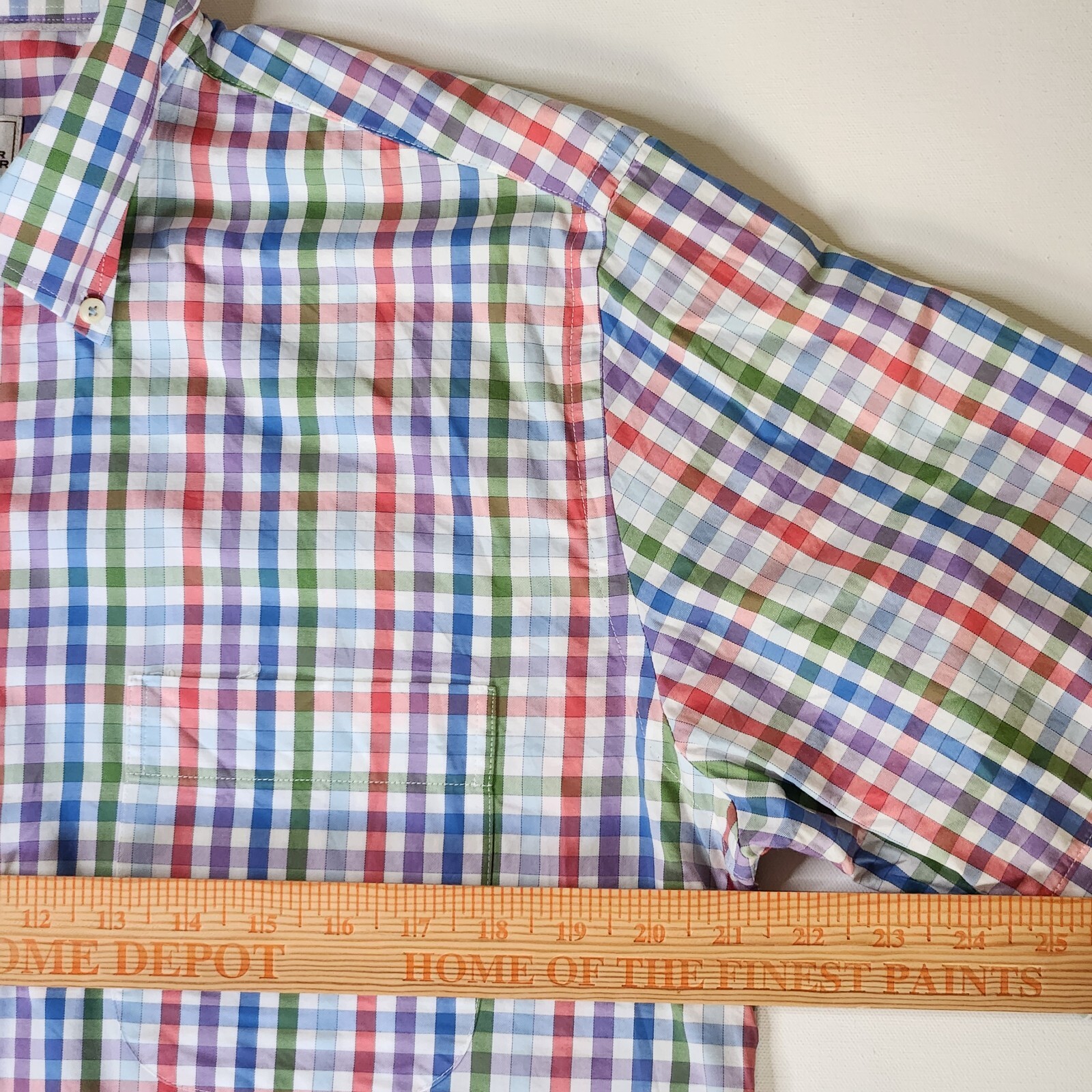 Peter Millar Medium Button Down Gingham Plaid Shi… - image 7