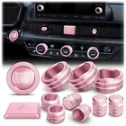 12PCS Pink Aluminum 7” Screen Knob Ring Cover Fits 22-25 Civic CRV Integra