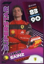 303 - Turbo Attax F1 2022 - CRYSTAL PINK - Renn Superstar - Carlos Sainz