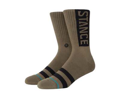 Stance UnCommon Solids Classic OG Armygreen Crew Socks M556D17OGG-AMG ...