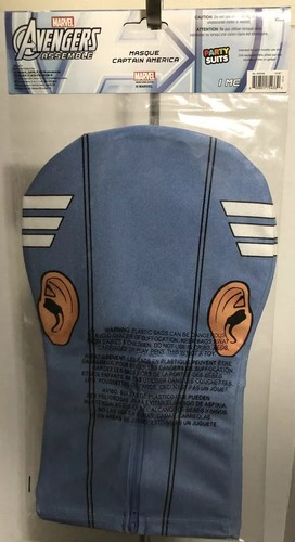 ADULT Marvel Avengers Captain America Costume Partysuit Mask - NEW - Picture 2 of 5