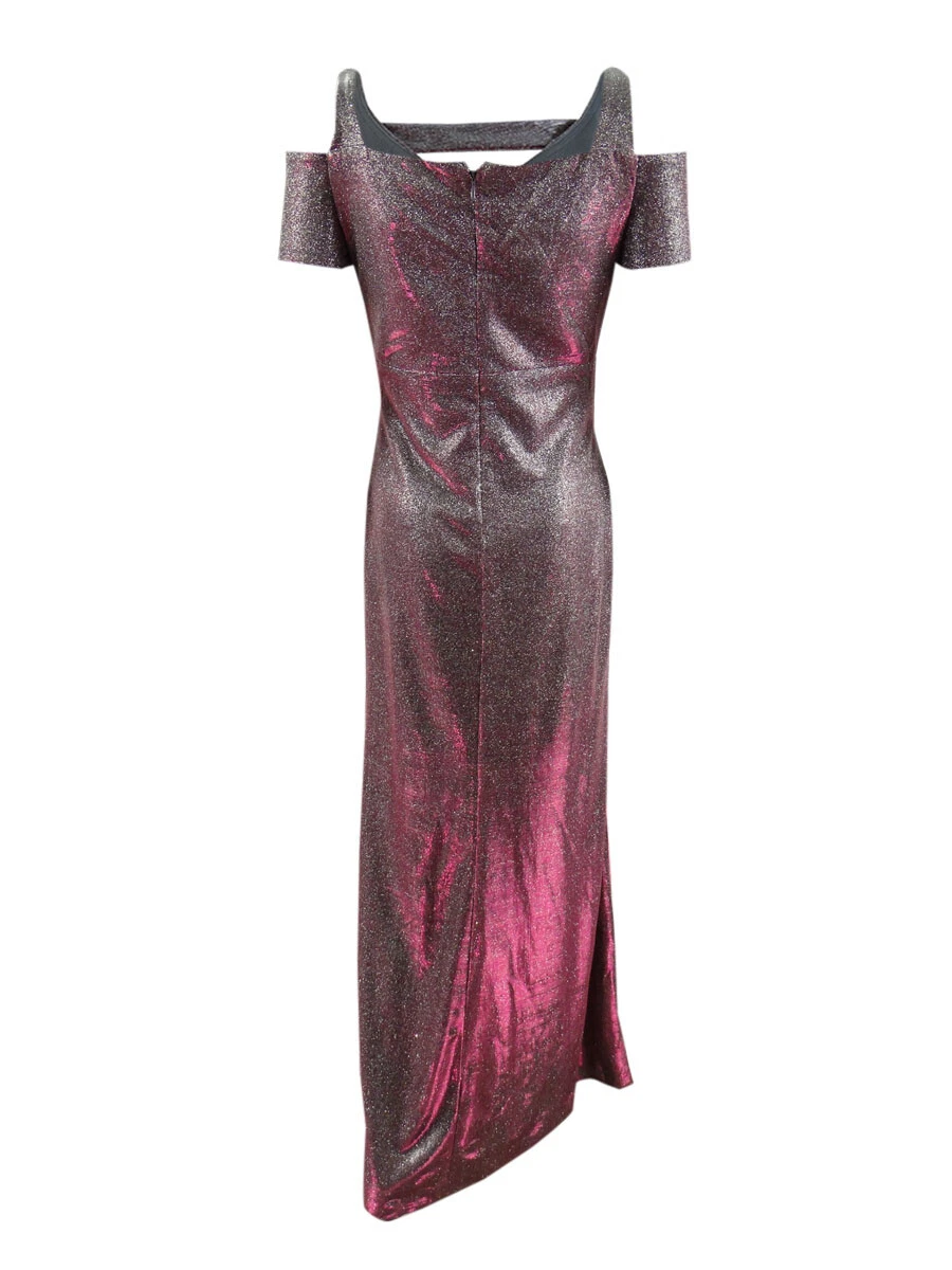 Nightway cold shop shoulder gown